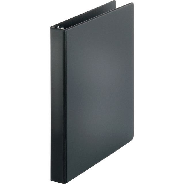 SP RICHARDS 09976 Business Source Basic 3-Ring Binder, 1in Round Rings, Black SP RICHARDS 09976 Business Source Basic 3-Ring Binder, 1in Round Rings, Black