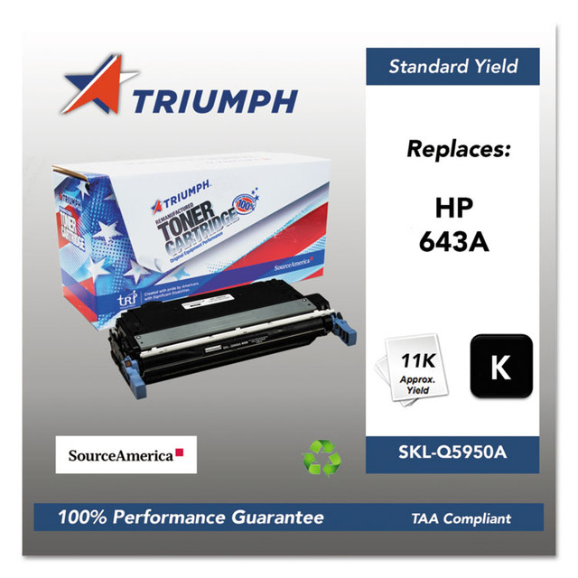 TRI INDUSTRIES NFP Triumph™ Q5950A 751000NSH0283 Remanufactured Q5950A (643A) Toner, 11,000 Page-Yield, Black