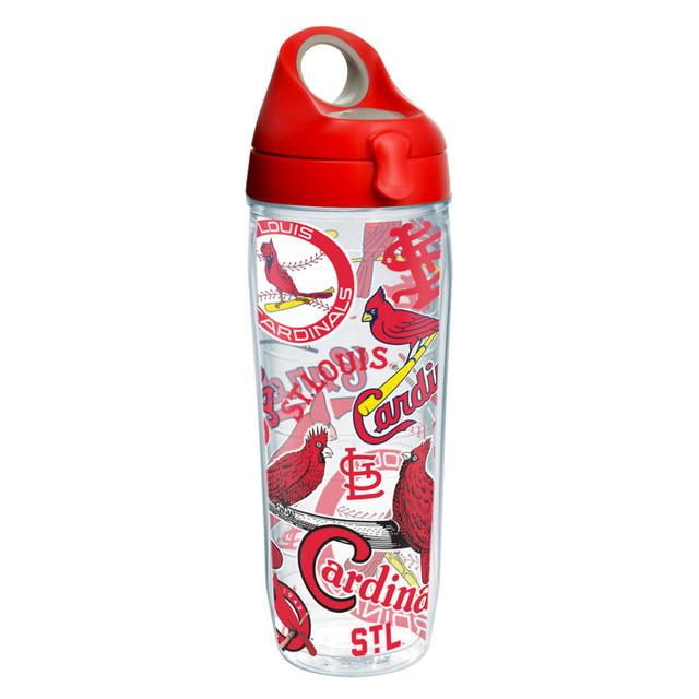 TERVIS TUMBLER COMPANY 01241056 Tervis MLB All-Over Water Bottle With Lid, 24 Oz, St. Louis Cardinals