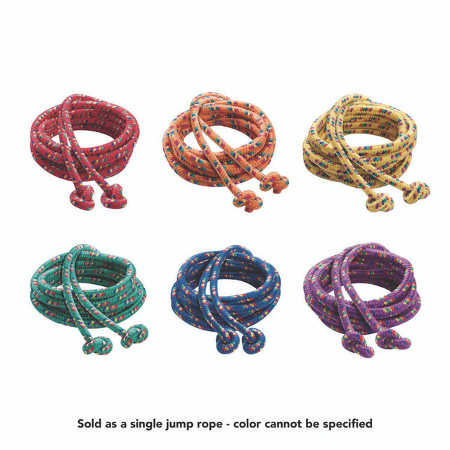 CHAMPION SPORT Sports CR8SET Braided Nylon Jump Ropes, 8 ft, Assorted, 6/Pack