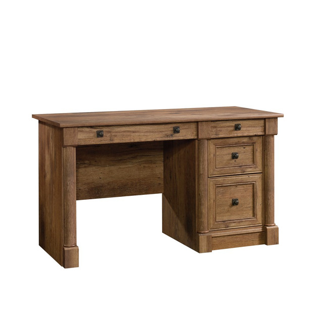 SAUDER WOODWORKING CO. 422002 Sauder Palladia 54inW Computer Desk, Vintage Oak SAUDER WOODWORKING CO. 422002 Sauder Palladia 54inW Computer Desk, Vintage Oak