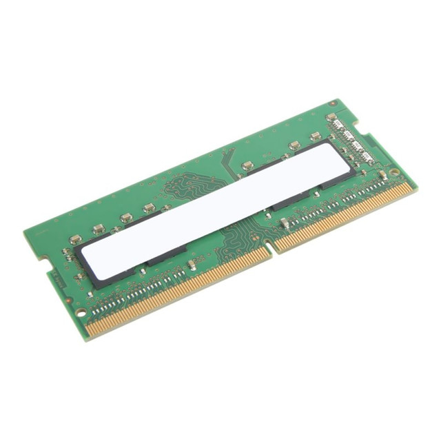 LENOVO, INC. 4X71D09533 Lenovo - DDR4 - module - 8 GB - SO-DIMM 260-pin - 3200 MHz / PC4-25600 - 1.2 V - unbuffered - non-ECC - CRU, Brown Box - green - for K14 Gen 1; ThinkPad E14 Gen 3; E14 Gen 5; L15 Gen 3; P14s Gen 3; T14 Gen 3; V15 G2 ITL