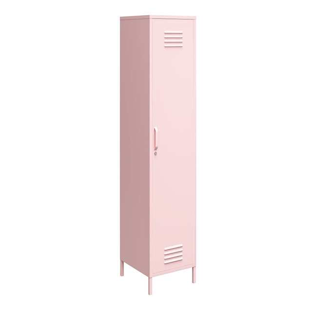 AMERIWOOD INDUSTRIES, INC. Ameriwood Home 5244928COM  Cache Single Metal Locker Storage Cabinet, 72-7/8inH x 15inW x 15-3/4inD, Pink