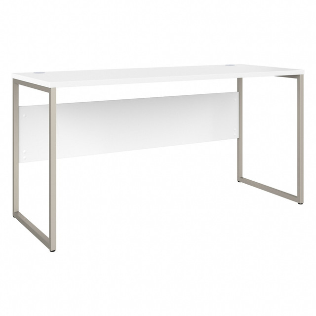 BUSH INDUSTRIES INC. HYD260WH Bush Business Furniture Hybrid 60inW x 24inD Computer Table Desk With Metal Legs, White, Standard Delivery