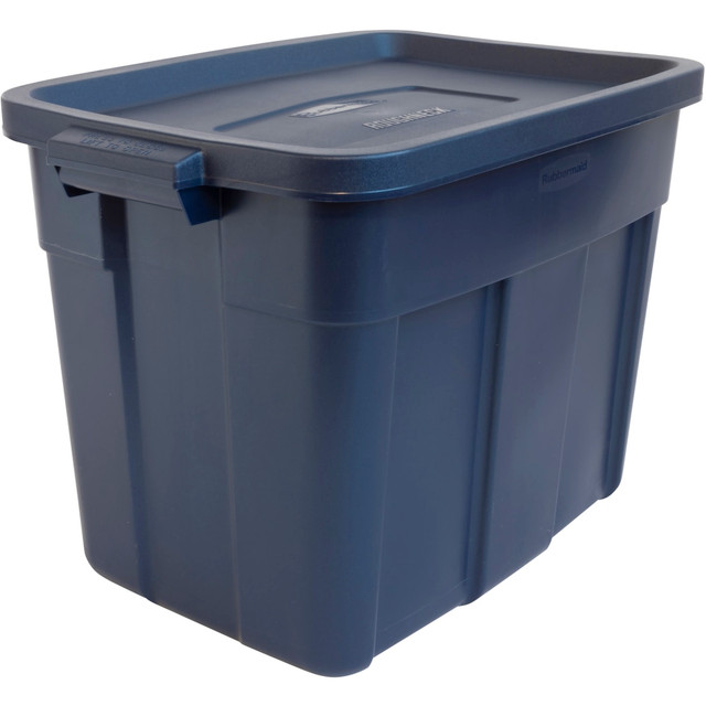 UNITED COMB & NOVELTY CORP. RMRT180000 Rubbermaid Roughneck Totes, 18-Gallon, Dark Indigo Metallic UNITED COMB & NOVELTY CORP. RMRT180000 Rubbermaid Roughneck Totes, 18-Gallon, Dark Indigo Metallic