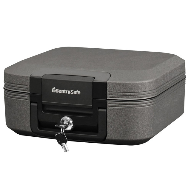 SENTRY SAFE CHW20201ENGHRO SentrySafe Fire/Waterproof Chest, 0.28 Cu Ft, Gray