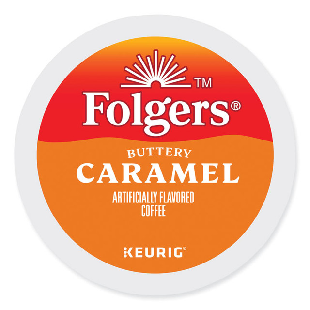 KEURIG DR PEPPER Folgers® 6680 Buttery Caramel Coffee K-Cups, 24/Box