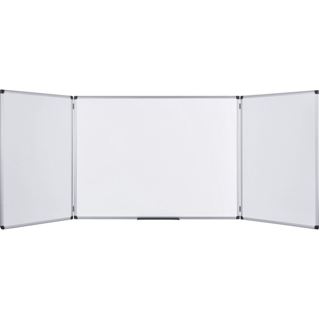 BI-SILQUE VISUAL COMM.PROD. TR0202101170 MasterVision Trio Magnetic Unframed Dry-Erase Whiteboard, 36in x 96in, White