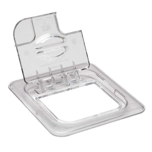 CAMBRO MFG. CO. CAM60CWLN135. Cambro Camwear GN 1/6 Notched FlipLids, Clear, Set Of 6 Lids