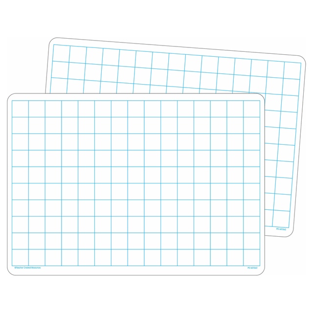 ARTHUR SCHUMAN INC. TCR77253 Teacher Created Resources Non-Magnetic Double-Sided Math Grid Dry-Erase Boards, 11-3/4in x 8-1/4in, White, Pack Of 10 Boards ARTHUR SCHUMAN INC. TCR77253 Teacher Created Resources Non-Magnetic Double-Sided Math Grid Dry-Erase Boards, 11-3/4in x 8-1/4in, White, Pack Of 10 Boards