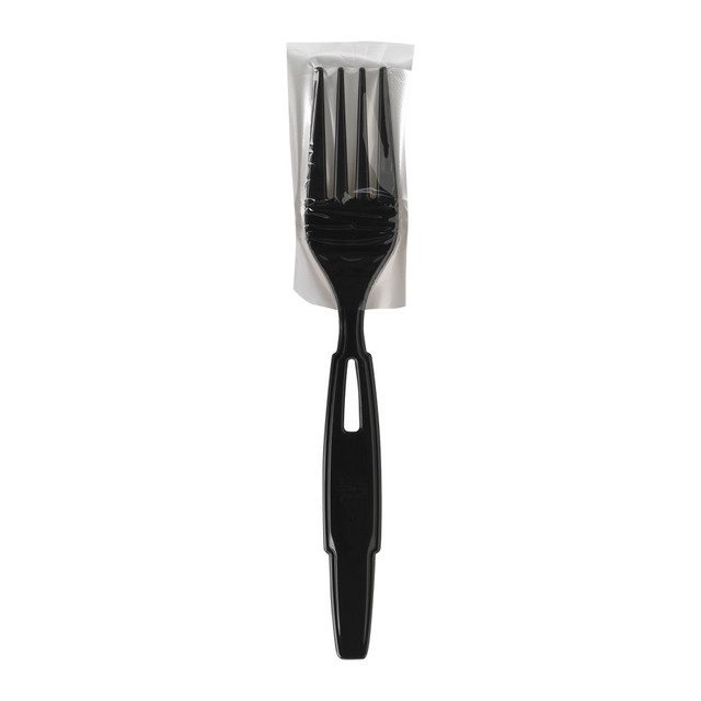FORT JAMES CORPORATION (FHC) Dixie SSWPF5  Ultra SmartStock Series-W Polypropylene Plastic Wrapped Cutlery, Forks, Black, 40 Perk Pack, Case Of 24 Packs