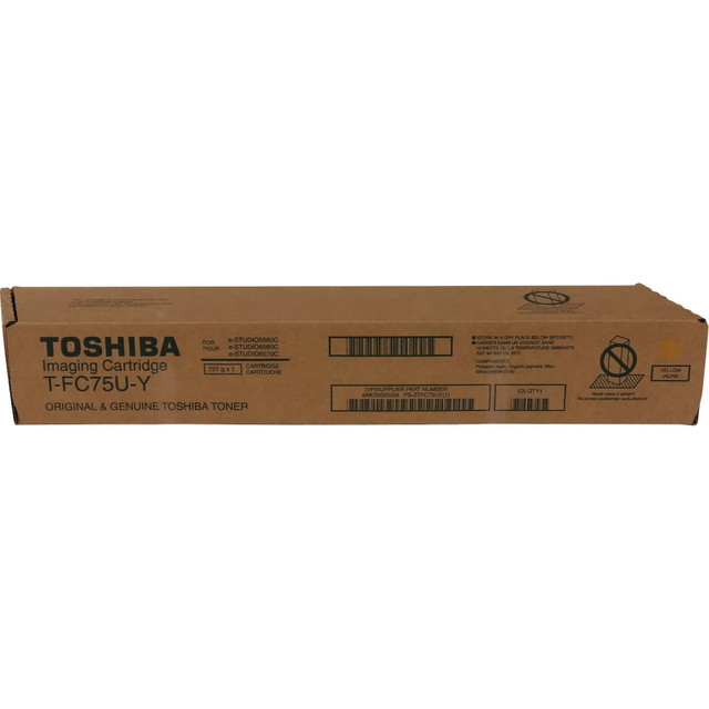 TOSHIBA AMERICA INFO SYS TFC75UY Toshiba Original Standard Yield Laser Toner Cartridge - Yellow - 1 Each - 29500 Pages