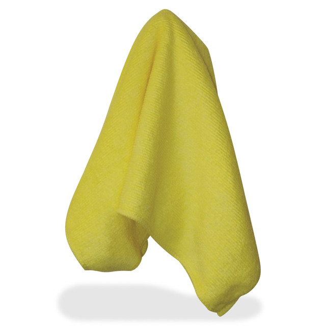 LAYFLAT & IMPACT PRODUCTS LFK700 Impact Products Yellow Microfiber Cloths - Cloth - 16in Width x 16in Length - 12 / Bag - Yellow