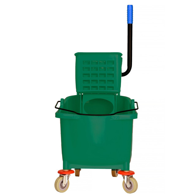 ADIR CORP. ALP462-GRN Alpine PVC Mop Bucket With Side Wringer, 36 Qt, 35inH x 15inW x 25inD, Green