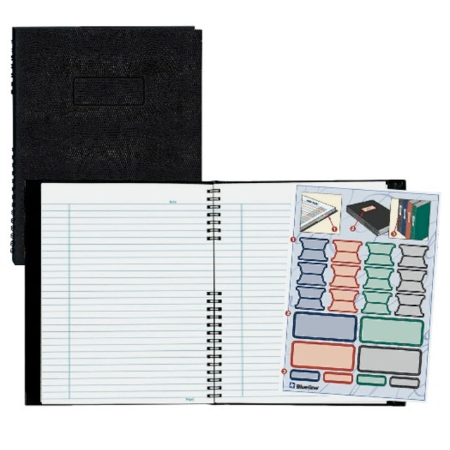 REDIFORM, INC. A7150.BLK Rediform NotePro Executive Notebook, 9 1/4in x 7 1/4in, College Ruled, 150 Pages, Black