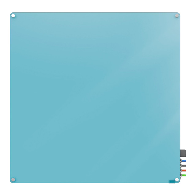 GHENT MANUFACTURING INC. HMYRM44BE Ghent Harmony Magnetic Glass Unframed Dry-Erase Whiteboard, 48in x 48in, Blue GHENT MANUFACTURING INC. HMYRM44BE Ghent Harmony Magnetic Glass Unframed Dry-Erase Whiteboard, 48in x 48in, Blue