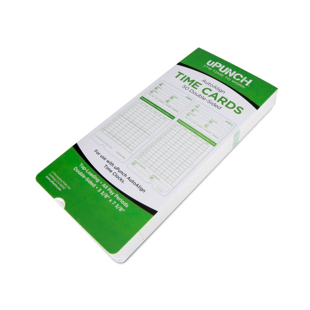 PROCESSING POINT INC. HNTCG1050 uPunch All Pay Periods Time Cards, 2-Sided, 3.5in x 7.5in, Green, Pack Of 50, HNTCG1050 PROCESSING POINT INC. HNTCG1050 uPunch All Pay Periods Time Cards, 2-Sided, 3.5in x 7.5in, Green, Pack Of 50, HNTCG1050