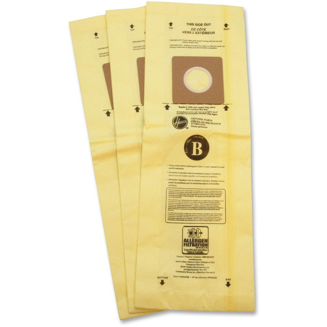 PEERLESS INDUSTRIES, INC. 4010103BCT Hoover TaskVac Type-B Allergen Bags - 36 / Carton - Type B - White