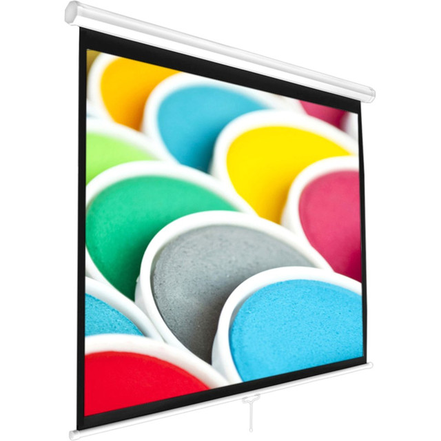 SOUND AROUND INC. PRJSM7206 PyleHome PRJSM7206 72in Manual Projection Screen - Front Projection - 4:30 - Matte White - 42.5in Height x 56.6in Width - Ceiling Mount, Wall Mount SOUND AROUND INC. PRJSM7206 PyleHome PRJSM7206 72in Manual Projection Screen - Front Projection - 4:30 - Matte White - 42.5in Height x 56.6in Width - Ceiling Mount, Wall Mount