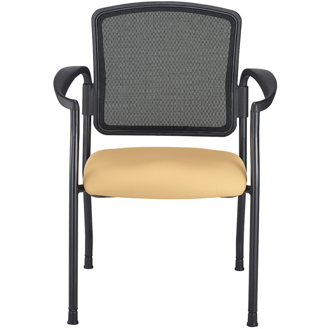 OFFICE DEPOT V-WPSPECTARMTAN2PK WorkPro Spectrum Series Mesh/Vinyl Stacking Guest Chair With Antimicrobial Protection, With Arms, Tan, Set Of 2 Chairs, BIFMA Compliant