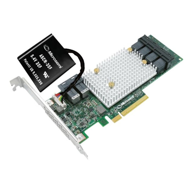 PMC-SIERRA INC. Microchip 2294700-R  Adaptec SmartRAID 3154-24i - Storage controller (RAID) - 24 Channel - SATA 6Gb/s / SAS 12Gb/s - low profile - RAID RAID 0, 1, 5, 6, 10, 50, 60, 1ADM, 10ADM - PCIe 3.0 x8