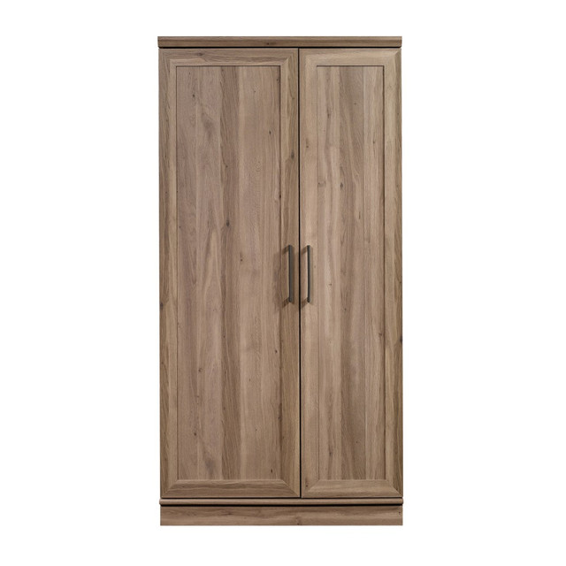 SAUDER WOODWORKING CO. 422428 Sauder HomePlus Storage Cabinet, 12 Shelves, Salt Oak SAUDER WOODWORKING CO. 422428 Sauder HomePlus Storage Cabinet, 12 Shelves, Salt Oak