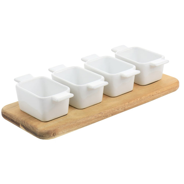 GIBSON OVERSEAS INC. 995117656M Gibson Elite Gracious Dining 5-Piece Dish Set, White