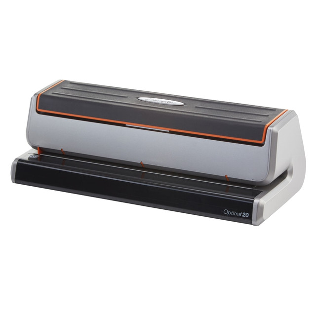 ACCO BRANDS USA, LLC A7074520 Swingline Optima 20 Electric Punch, Black/Silver