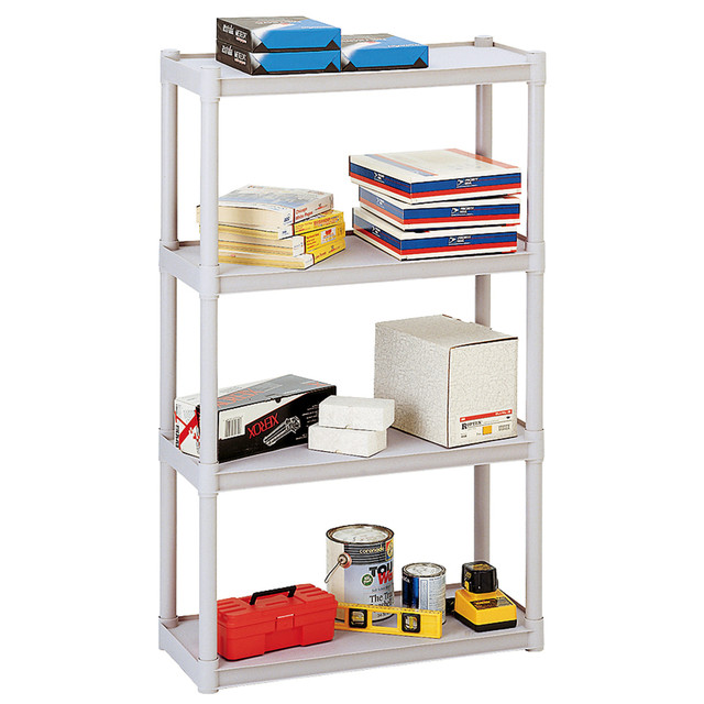 ICEBERG ENTERPRISES LLC 20843 Iceberg Rough N Ready Storage System, 4 Shelves, Platinum