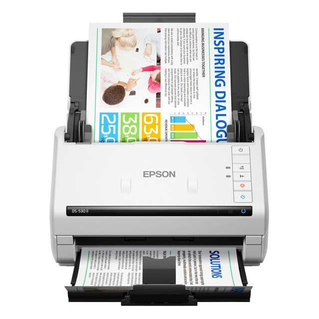 EPSON AMERICA INC. B11B261202 Epson DS-530 II Large Format ADF Scanner - 600 dpi Optical - 30-bit Color - 24-bit Grayscale - 35 ppm (Mono) - 35 ppm (Color) - Duplex Scanning - USB