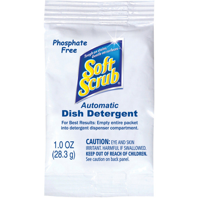 THE DIAL CORPORATION 10006 Soft Scrub Dishwasher Detergent Packs - 1 oz (0.06 lb) - Citrus Scent - Pleasant Scent, Phosphate-free - White - 200 / Carton