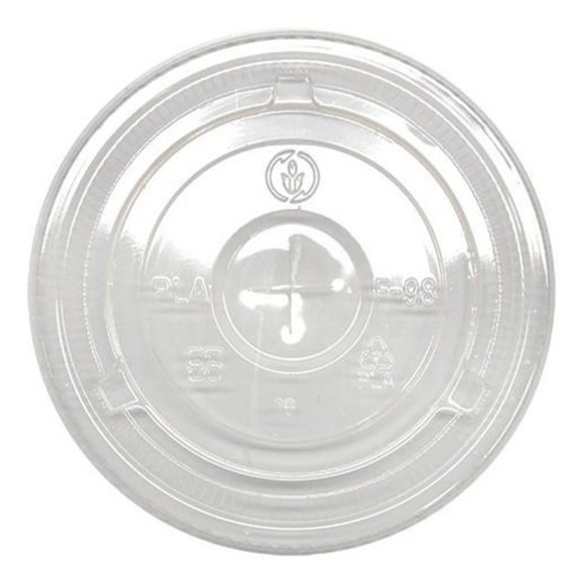 LOLLICUP USA, INC. KE-KC626TS Karat Earth Flat PLA Cup Lids For 12-24 Oz Cups, Clear, Pack Of 1,000 Lids LOLLICUP USA, INC. KE-KC626TS Karat Earth Flat PLA Cup Lids For 12-24 Oz Cups, Clear, Pack Of 1,000 Lids