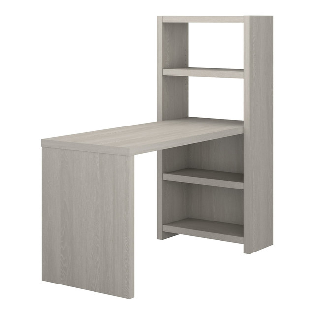 BUSH INDUSTRIES INC. KI60207-03 Bush Business Furniture Echo 56inW Bookcase Computer Desk, Gray Sand, Standard Delivery BUSH INDUSTRIES INC. KI60207-03 Bush Business Furniture Echo 56inW Bookcase Computer Desk, Gray Sand, Standard Delivery