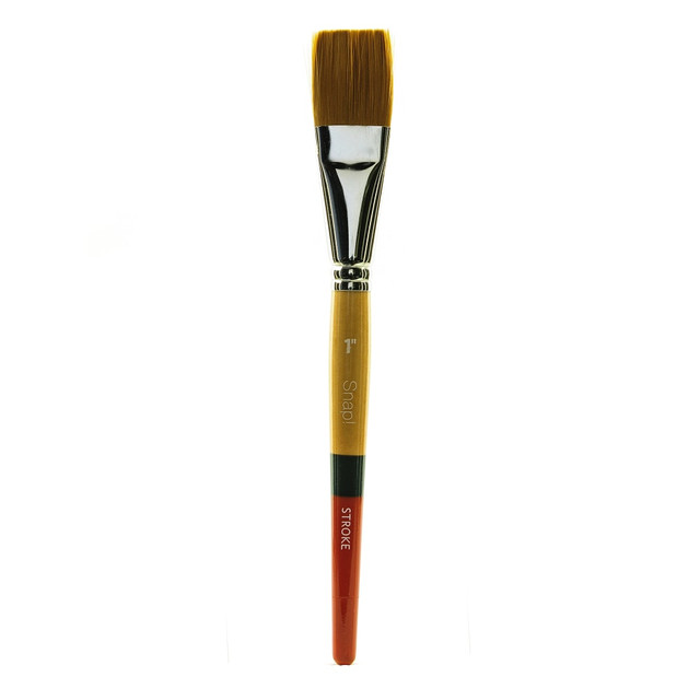 PRINCETON ARTIST BRUSH CO. 9650ST-100 Princeton Snap Paint Brush, Series 9650, 1in, Stroke, Golden Taklon, Synthetic, Multicolor