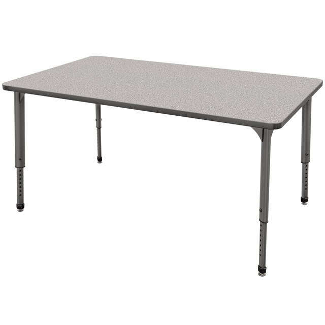 MARCO GROUP, INC. Apex 38-2237-78-GRY Marco Group Apex Series Rectangle Adjustable Table, 30inH 60inW x 30inD, Gray Nebula/Gray