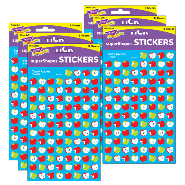 Tiny shaped stickers encourage and delight! Perfect for tracking progress on Incentive Pads and Charts, and spotlighting success on homework. Add pizzazz to graphs, journals, invitations, and so much more. Acid free, nontoxic, and safe for use on photos. Artwork varies by title.  Cute, colorful stickers help spotlight good behavior, boost motivation, and make good habits stick.  Cut sheets for use as party favors and treats, incorporate into craft and art projects.  Super for journaling and scrapbooking! Acid-free, nontoxic, and photo-safe.  Each pack contains 800 stickers in 5 designs. Sold as 6 packs for a total of 4,800 stickers.