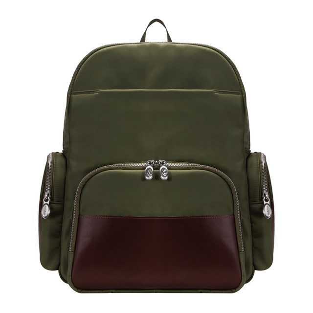 MCKLEIN COMPANY, LLC 18361 McKlein N-Series Cumberland Nano Tech Backpack With 17in Laptop Pocket, Green