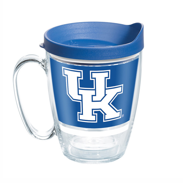 TERVIS TUMBLER COMPANY Tervis 01257483  NCAA Legend Coffee Mug With Lid, 16 Oz, Kentucky Wildcats