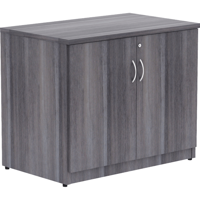 SP RICHARDS LLR69564 Lorell Essentials 36inW 2-Door Storage Cabinet, Weathered Charcoal