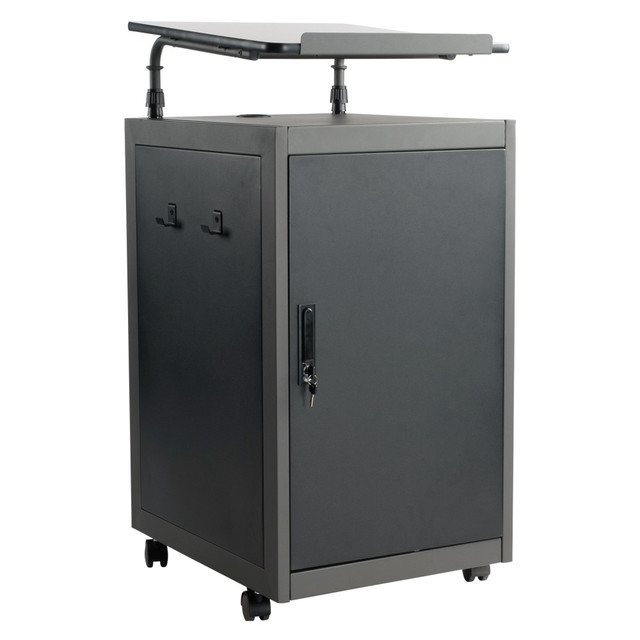 OKLAHOMA SOUND CORPORATION TWPL/1 National Public Seating Oklahoma Sound Teachers WorkPod Lectern, 41inH x 20inW x 24inD, Charcoal Slate OKLAHOMA SOUND CORPORATION TWPL/1 National Public Seating Oklahoma Sound Teachers WorkPod Lectern, 41inH x 20inW x 24inD, Charcoal Slate