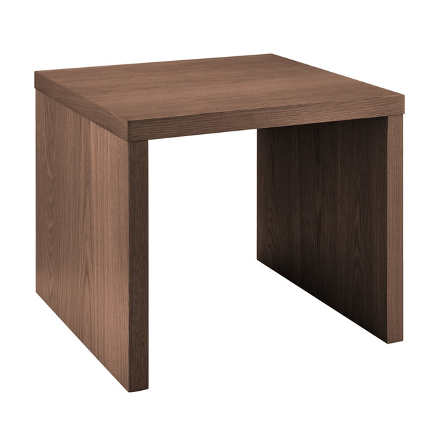 EURO STYLE, INC. Eurostyle 09718-WAL  Abby Square Side Table, 20-1/8inH x 23-3/5inW x 23-3/5inD, Walnut