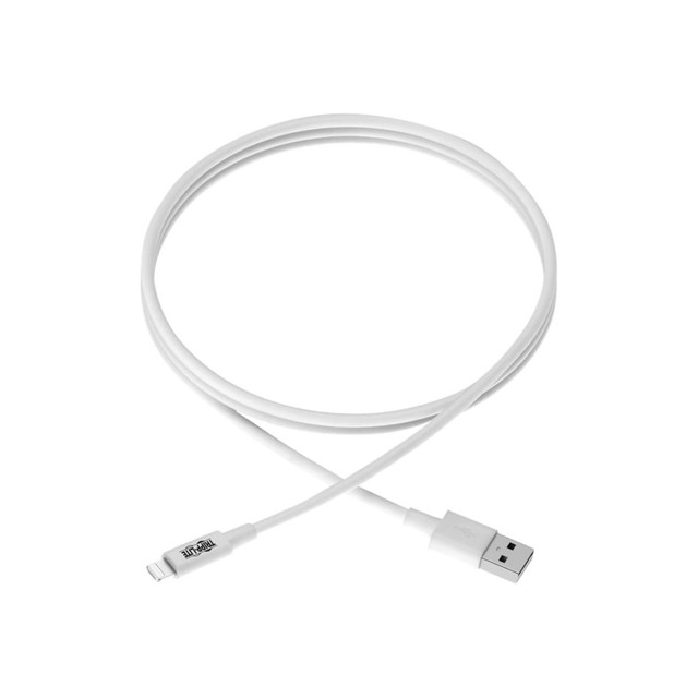 TRIPP LITE M100-006-WH Eaton Tripp Lite Series USB-A to Lightning Sync/Charge Cable (M/M) - MFi Certified, White, 6 ft. (1.8 m) - Data / power cable - USB male to Lightning male - 6 ft - white