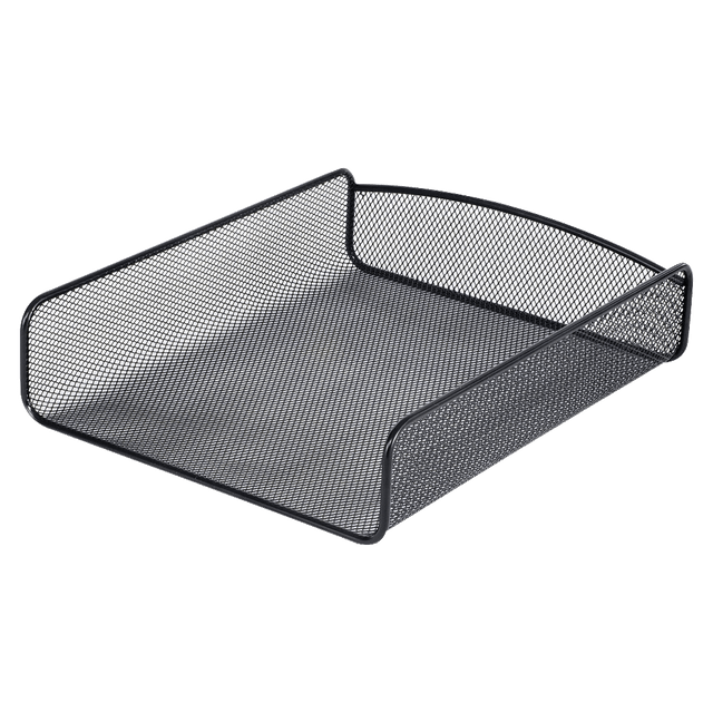 SAFCO PRODUCTS CO 3272BL Safco Onyx Single Letter Tray Organizer, 2 1/2inH x 9 1/4inW x 11 3/4inD, Black