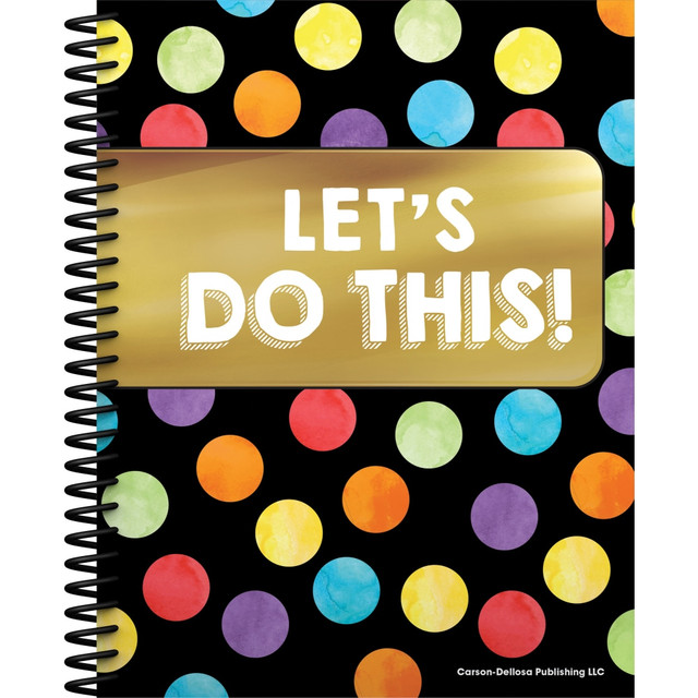 Stay organized throughout the school year. This planner is great for planning, storing substitute information and your contacts, tracking communication and more.  Monthly spreads provide space for goals and other information. Weekly spreads let you jot down detailed notes and lesson plans.  Checklists in the back help you track grades, attendance, homework completion and more.  Wire binding makes it easy to flip from page to page. 46 tab stickers are included to help make it easy to find your place.  Recommended for teachers in pre-school through 8th grade classrooms.