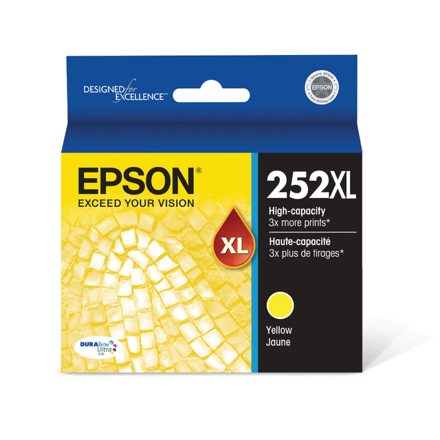 EPSON AMERICA INC. Epson T252XL420-S  252XL DuraBrite Yellow Ultra-High-Yield Ink Cartridge, T252XL420-S
