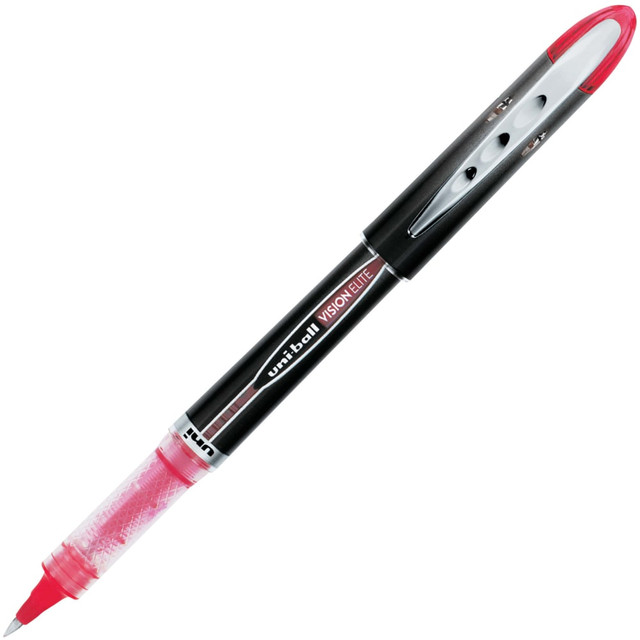 MITSUBISHI PENCIL CO.UK LTD 69022 uni-ball Vision Elite Rollerball Pens, 0.5 mm, Dark Gray Barrel, Red Ink MITSUBISHI PENCIL CO.UK LTD 69022 uni-ball Vision Elite Rollerball Pens, 0.5 mm, Dark Gray Barrel, Red Ink