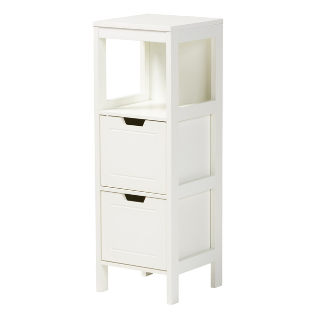 WHOLESALE INTERIORS, INC. Baxton Studio 2721-10299  Reuben 2-Drawer Storage Cabinet, White