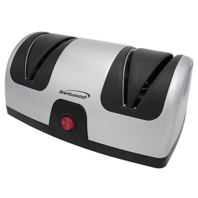 BRENTWOOD APPLIANCES, INC. TS-1001 Brentwood Electric Knife Sharpener, 4-15/16in x 7-1/4in x 9-13/16in, Black