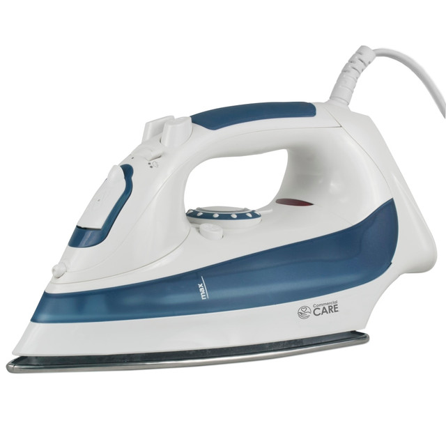 W APPLIANCE COMPANY LLC CCSI400 Commercial Care 1200W Steam Iron, 11-1/4inH x 5-1/2inW x 4-11/16inD, Light Blue/White