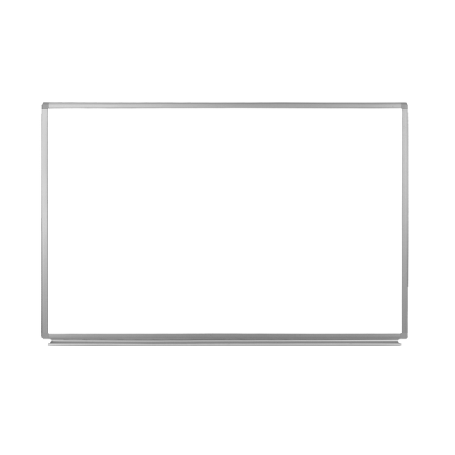 H. WILSON COMPANY WB4836W Luxor Magnetic Dry-Erase Whiteboard, 36in x 48in, Aluminum Frame With Silver Finish